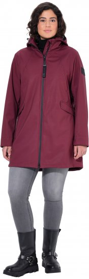 Ulla Popken HYPRAR Water Repellent Softshell Jacket Cherry - Striukės - 