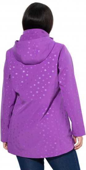 Ulla Popken HYPRAR Star Print Softshell Jacket Purple - Striukės - 