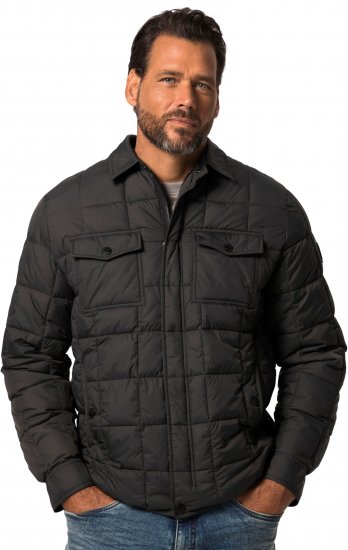 JP1880 Quilted Shirt Collar Jacket TALL Anthracite - TALL striukės - 