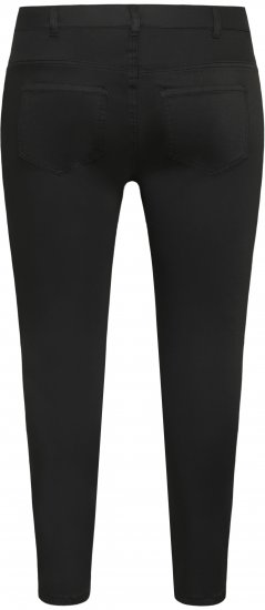 Kaffe Curve Dina Slim trumpinto ilgio džinsai Juoda - Džinsai & Kelnės Didelėse Dydžiuose – Plus Size - 