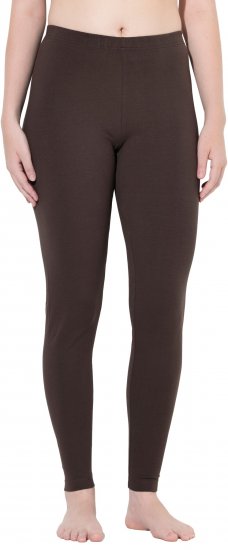 Ulla Popken Basic Stretch Knit Ankle Length Leggings Pine Brown - Džinsai & Kelnės Didelėse Dydžiuose – Plus Size - 