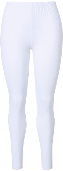 Ulla Popken Basic Stretch Knit Ankle Length Leggings Snow White - Džinsai & Kelnės Didelėse Dydžiuose – Plus Size - 
