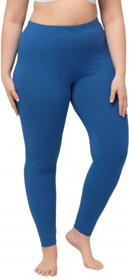 Ulla Popken Basic Stretch Knit Ankle Length Leggings Grey Blue - Džinsai & Kelnės Didelėse Dydžiuose – Plus Size - 