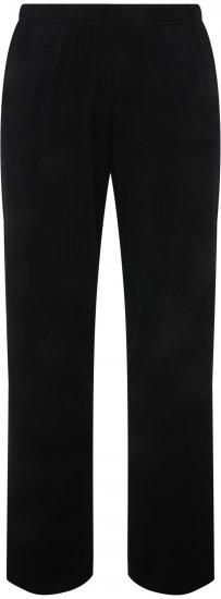 Ulla Popken Bootcut Elastic Waist Cotton French Terry Sport Pants Black - Džinsai & Kelnės Didelėse Dydžiuose – Plus Size - 