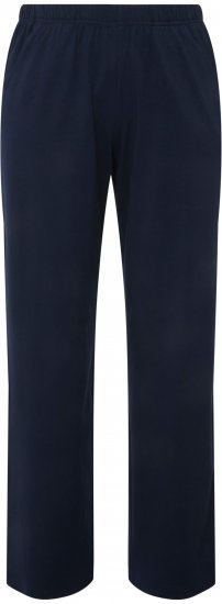 Ulla Popken Bootcut Elastic Waist Cotton French Terry Sport Pants Night Blue - Džinsai & Kelnės Didelėse Dydžiuose – Plus Size - 