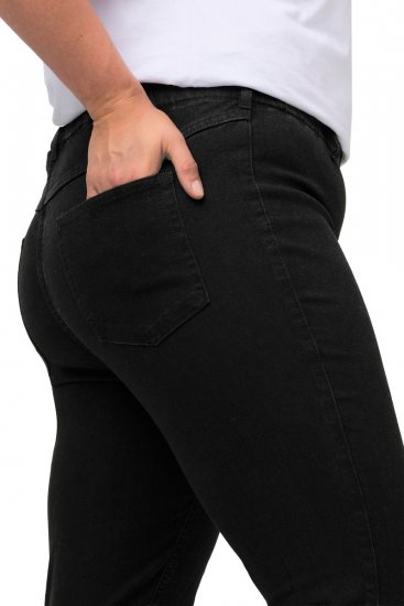 Ulla Popken Denim Look All Elastic Pocket Sienna Jeggings Black - Ulla Popken - Ulla Popken didelių dydžių rūbai