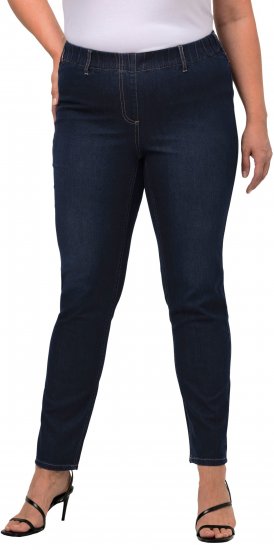 Ulla Popken Denim Look All Elastic Pocket Sienna Jeggings Dark Blue Denim - Džinsai & Kelnės Didelėse Dydžiuose – Plus Size - 