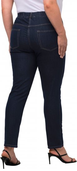 Ulla Popken Denim Look All Elastic Pocket Sienna Jeggings Dark Blue Denim - Džinsai & Kelnės Didelėse Dydžiuose – Plus Size - 