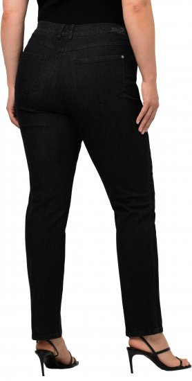 Ulla Popken Sammy Fit Slim Leg Stretch Jeans Black - Džinsai & Kelnės Didelėse Dydžiuose – Plus Size - 