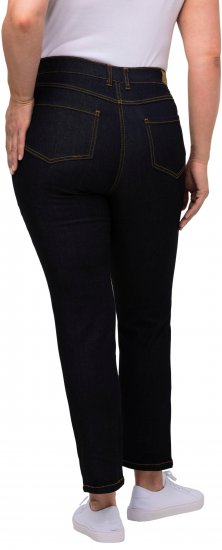Ulla Popken Sammy Fit Slim Leg Stretch Jeans Dark Blue Denim - Džinsai & Kelnės Didelėse Dydžiuose – Plus Size - 