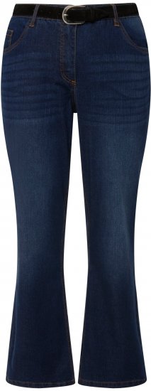 Ulla Popken Straight Leg Mandy Fit Stretch Jeans Blue Denim - Džinsai & Kelnės Didelėse Dydžiuose – Plus Size - 