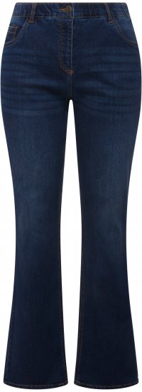 Ulla Popken Marie Fit Bootcut Stretch Jeans Blue Denim - Džinsai & Kelnės Didelėse Dydžiuose – Plus Size - 