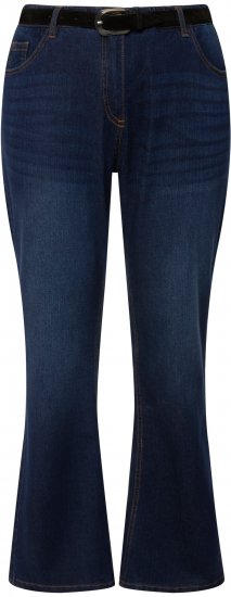 Ulla Popken Marie Fit Bootcut Stretch Jeans Blue Denim - Džinsai & Kelnės Didelėse Dydžiuose – Plus Size - 
