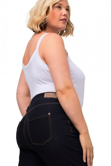 Ulla Popken Marie Fit Bootcut Stretch Jeans Dark Blue Denim - Ulla Popken - Ulla Popken didelių dydžių rūbai