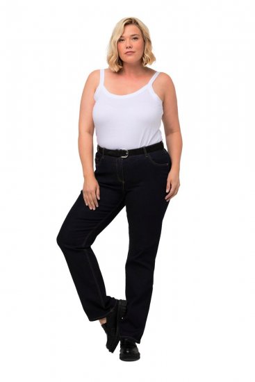 Ulla Popken Marie Fit Bootcut Stretch Jeans Dark Blue Denim - Ulla Popken - Ulla Popken didelių dydžių rūbai