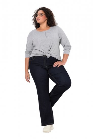 Ulla Popken Marie Fit Bootcut Stretch Jeans Dark Blue Denim - Ulla Popken - Ulla Popken didelių dydžių rūbai