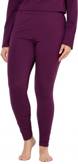 Ulla Popken Quick Dry Moisture Wicking Stretch Ski Leggings Grape Red - Džinsai & Kelnės Didelėse Dydžiuose – Plus Size - 