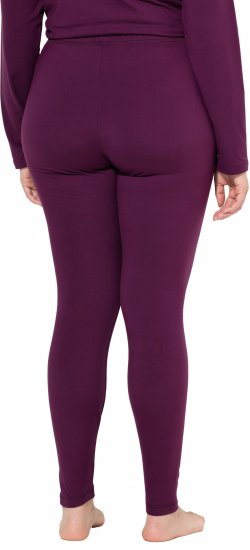 Ulla Popken Quick Dry Moisture Wicking Stretch Ski Leggings Grape Red - Džinsai & Kelnės Didelėse Dydžiuose – Plus Size - 