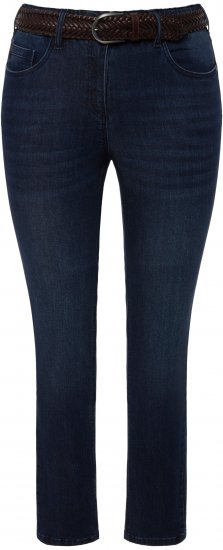 Ulla Popken Stretch Sarah Fit Skinny Jeans Blue Denim - Džinsai & Kelnės Didelėse Dydžiuose – Plus Size - 