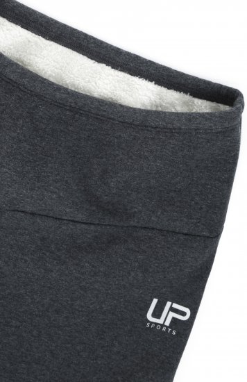 Ulla Popken Faux Fur Lined Stretch Leggings Charcoal - Džinsai & Kelnės Didelėse Dydžiuose – Plus Size - 