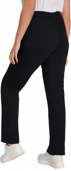 Ulla Popken Basic Mony Tapered Leg Stretch Pants Black - Džinsai & Kelnės Didelėse Dydžiuose – Plus Size - 
