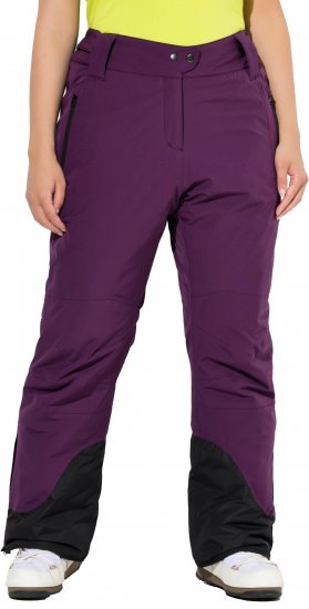 Ulla Popken HYPRAR Triple Function Ski Pants Grape Red - Džinsai & Kelnės Didelėse Dydžiuose – Plus Size - 