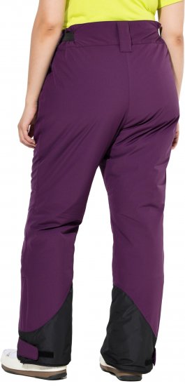 Ulla Popken HYPRAR Triple Function Ski Pants Grape Red - Džinsai & Kelnės Didelėse Dydžiuose – Plus Size - 