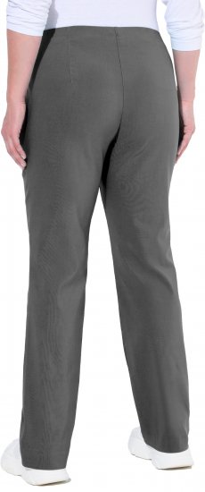 Ulla Popken Bengaline Elastic Waist Thermal Pants Graphite Grey - Džinsai & Kelnės Didelėse Dydžiuose – Plus Size - 