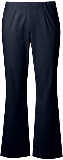 Ulla Popken Bengaline Elastic Waist Thermal Pants Navy - Džinsai & Kelnės Didelėse Dydžiuose – Plus Size - 