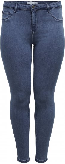 Only Carmakoma Thunder Life Skinny Fit Jeans Blue Denim - Džinsai & Kelnės Didelėse Dydžiuose – Plus Size - 