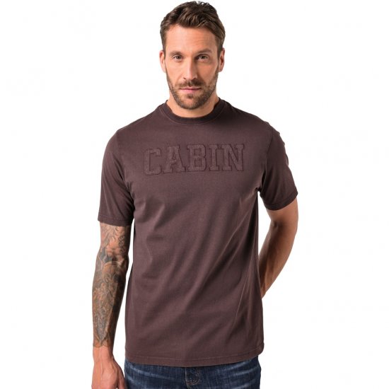 JP1880 T-Shirt Short Sleeve Cabin Mahogany Brown - Marškinėliai - Marškinėliai - 2XL-14XL