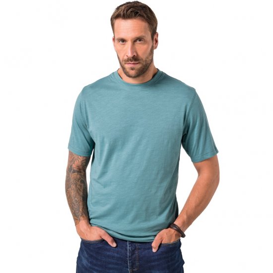 JP1880 T-Shirt Short Sleeve Soft Jersey Turquoise - Marškinėliai - Marškinėliai - 2XL-14XL