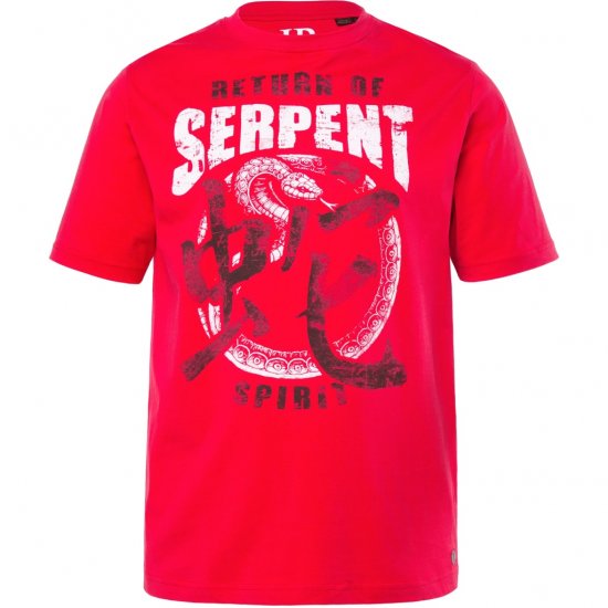 JP1880 T-Shirt Short Sleeve Serpent Red - Marškinėliai - Marškinėliai - 2XL-14XL