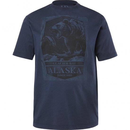 JP1880 T-Shirt Short Sleeve Alaska Navy - Marškinėliai - Marškinėliai - 2XL-14XL