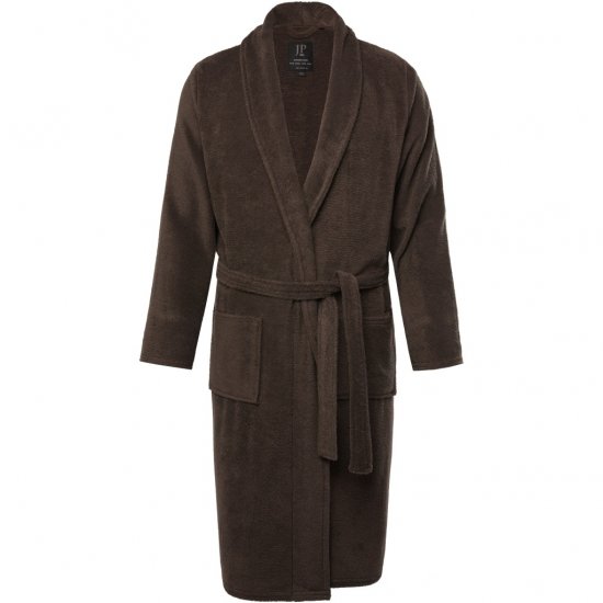 JP1880 Bathrobe Extra Soft Terry Cloth Brown - Apatinis trikotažas ir plaukimo apranga - Apatinis trikotažas - 2XL-8XL