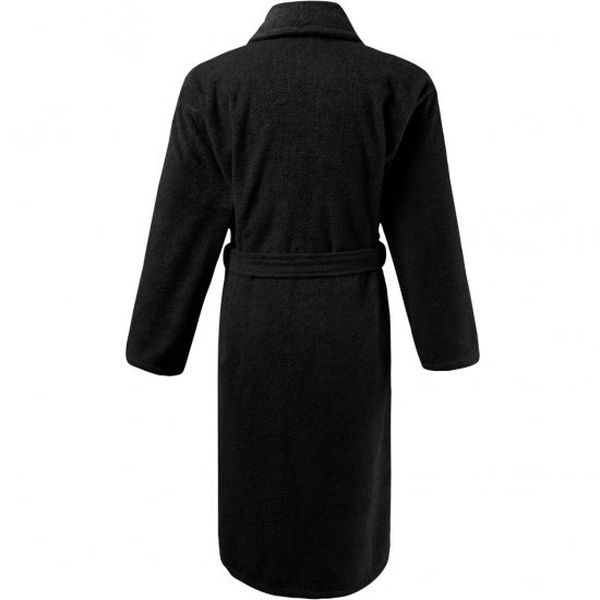 JP1880 Bathrobe Extra Soft Terry Cloth Black - Apatinis trikotažas ir plaukimo apranga - Apatinis trikotažas - 2XL-8XL