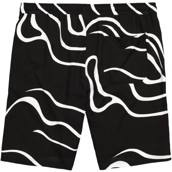 JP1880 Bermuda Shorts Soft Viscose All-over Print Black - Šortai - Šortai - W40-W60