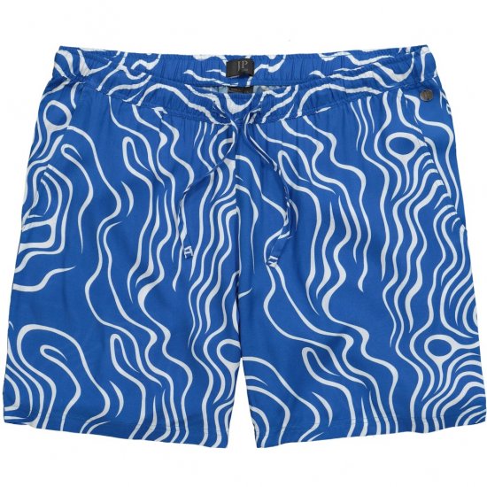 JP1880 Bermuda Shorts All-over Print Royal Blue - Šortai - Šortai - W40-W60