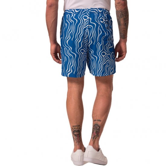 JP1880 Bermuda Shorts All-over Print Royal Blue - Šortai - Šortai - W40-W60