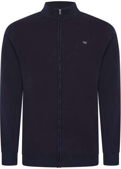 Kam Jeans 95 Zip Through Knitted Sweater Navy - Megztiniai ir džemperiai - Megztiniai ir Džemperiai - 2XL-14XL