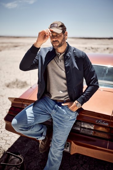 JP1880 Lightweight Blouson Jacket Navy - Didelės vyriškos striukės - Didelės vyriškos striukės