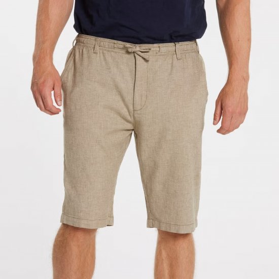 North Latitude 41106 Linen Shorts Beige - Šortai - Šortai - W40-W60