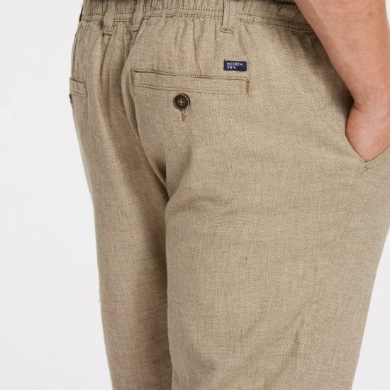North Latitude 41106 Linen Shorts Beige - Šortai - Šortai - W40-W60
