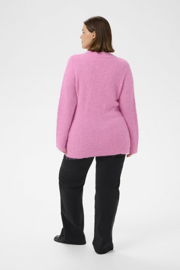 Kaffe Curve Emilia Pullover Pink Power Melange - Megzti megztiniai - 