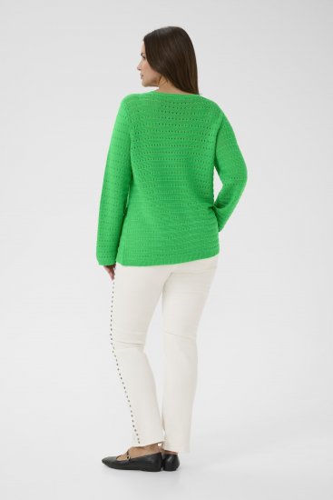 Kaffe Curve Metty Pullover Bright Green - Megzti megztiniai - 
