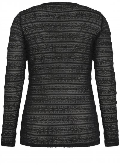 Kaffe Curve Hanna Lace Long Sleeve T-Shirt - Ilgomis rankovėmis marškinėliai - 