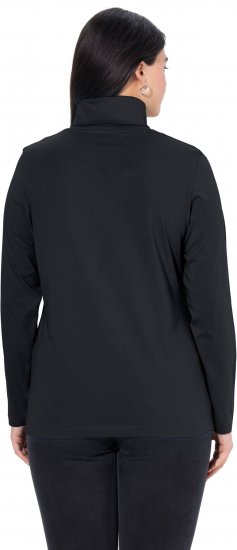 Ulla Popken Basic Long Sleeve Slim Fit Turtleneck Black - Megztiniai ir džemperiai - 