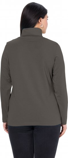 Ulla Popken Basic Long Sleeve Slim Fit Turtleneck Graphite Grey - Megztiniai ir džemperiai - 