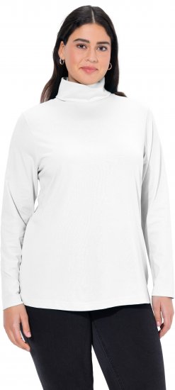 Ulla Popken Basic Long Sleeve Slim Fit Turtleneck Off-White - Megztiniai ir džemperiai - 
