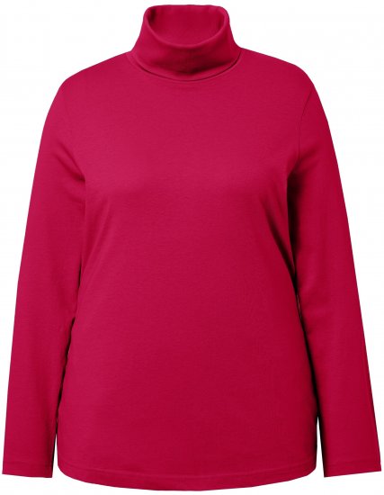 Ulla Popken Basic Long Sleeve Slim Fit Turtleneck Red - Megztiniai ir džemperiai - 